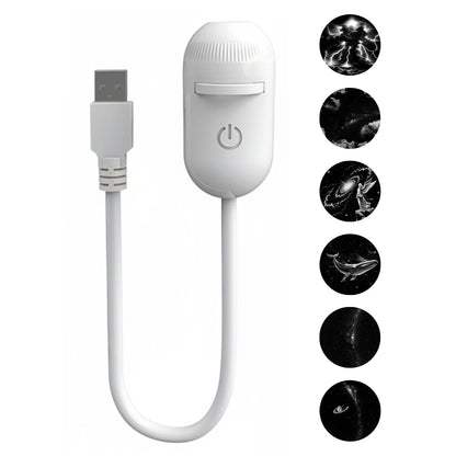 Proyector de Luz Nocturna USB 2 en 1 – Ambiente Relajante para Dormitorio, Auto y Camping