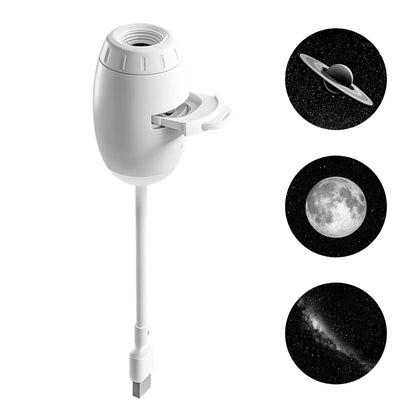 Proyector de Luz Nocturna USB 2 en 1 – Ambiente Relajante para Dormitorio, Auto y Camping
