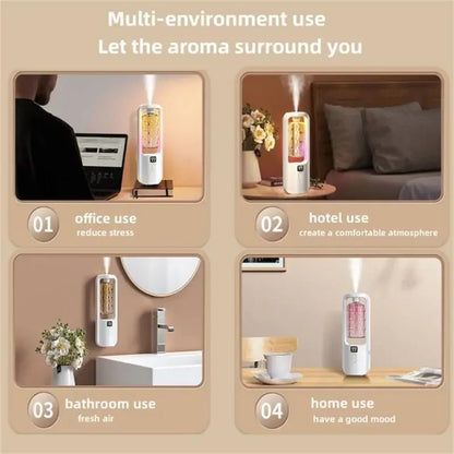 Difusor de Aroma y Humidificador USB - Ambientador con Aceites Esenciales para Dormitorio y Baño