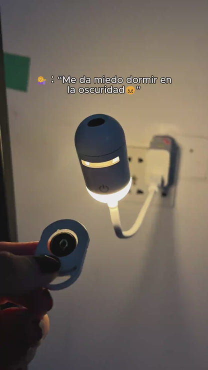 Proyector de Luz Nocturna USB 2 en 1 – Ambiente Relajante para Dormitorio, Auto y Camping